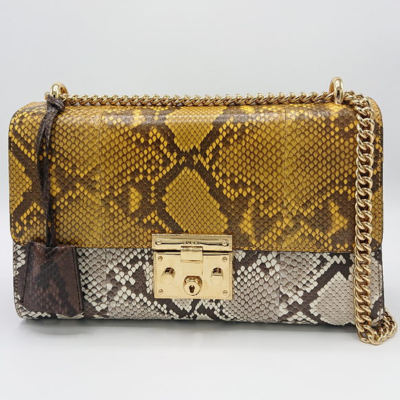gucci python shoulder bag